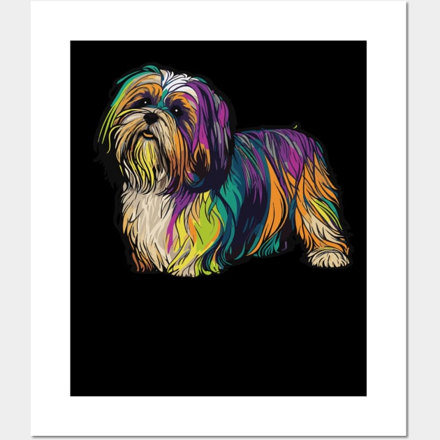 Lhasa Apso Dog Art Wall Art by The Image Wizard